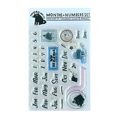 Paper Plant Co. x Sakuralala - Months + Numbers (4" x 6")