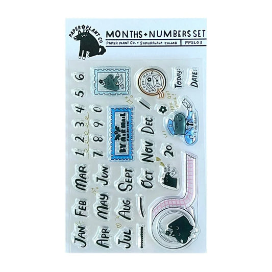 Paper Plant Co. x Sakuralala - Months + Numbers (4" x 6")