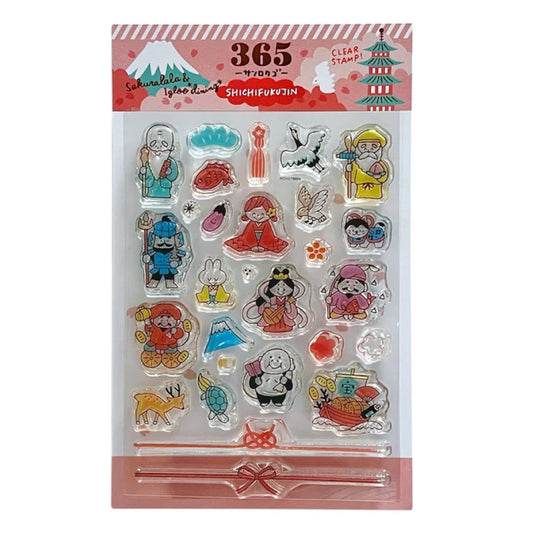 Igloo Dining 365 Clear Stamps - Shichifukujin (4" x 6")