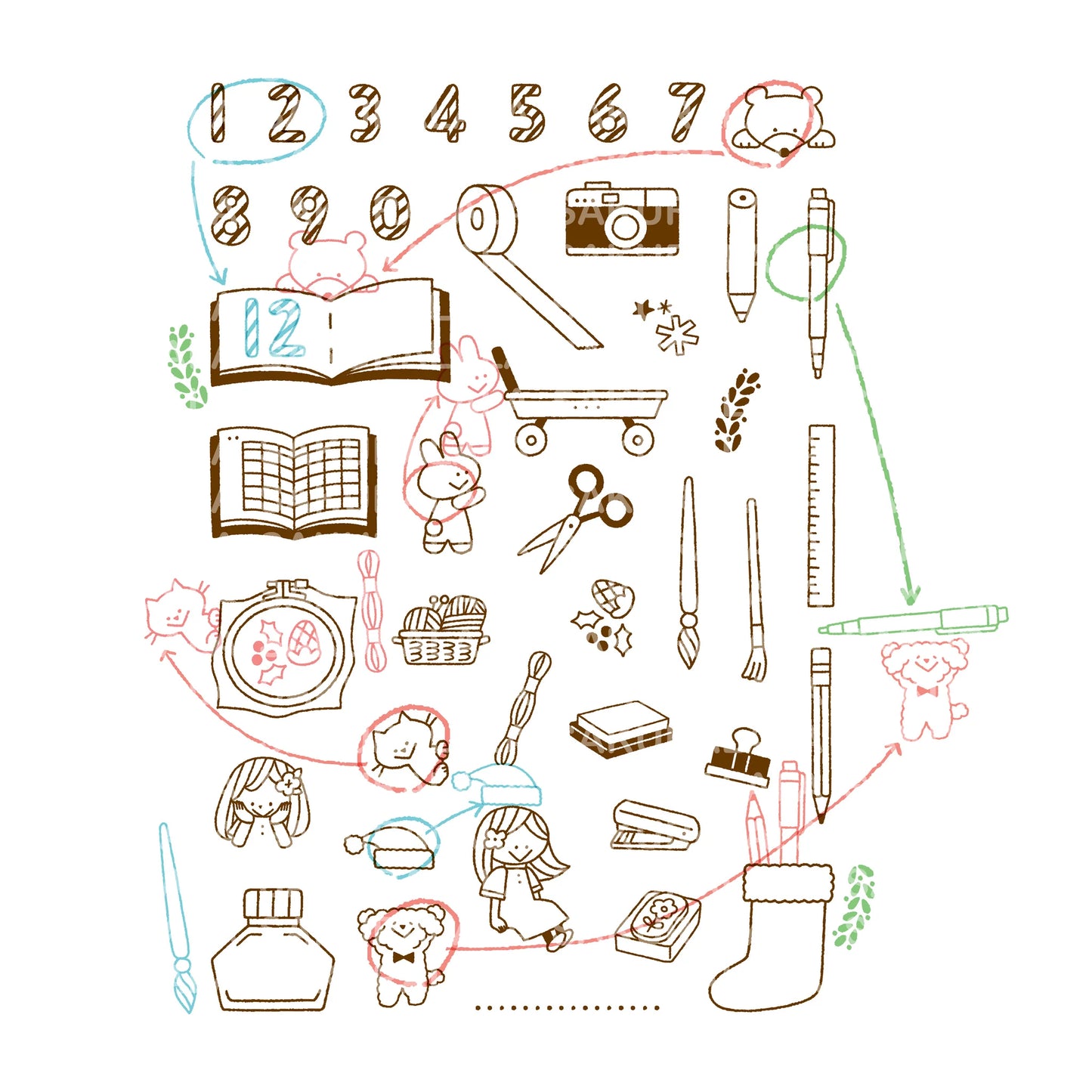 Igloo Dining 365 Clear Stamps - My 12 Days of Christmas (4" x 6")