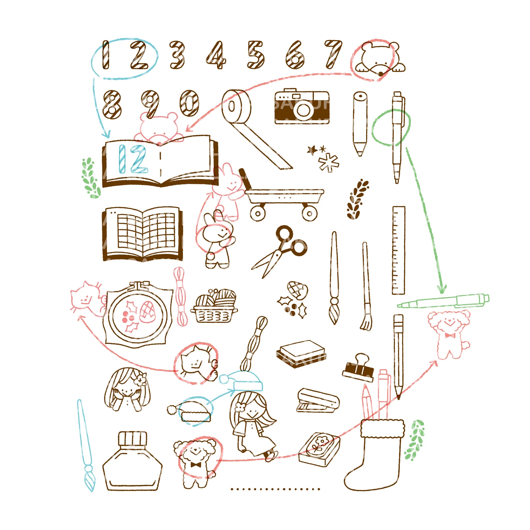 Igloo Dining 365 Clear Stamps - My 12 Days of Christmas (4" x 6")