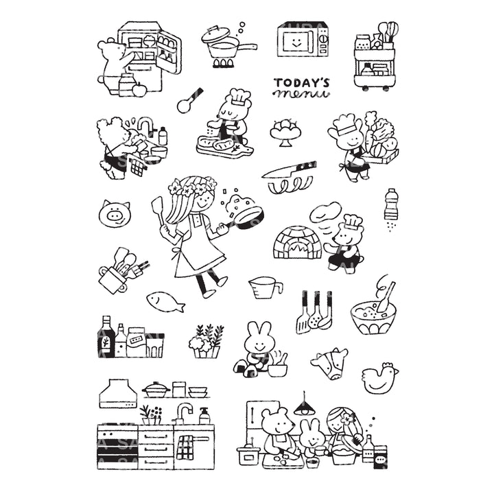 Igloo Dining 365 Clear Stamps - Today's Menu