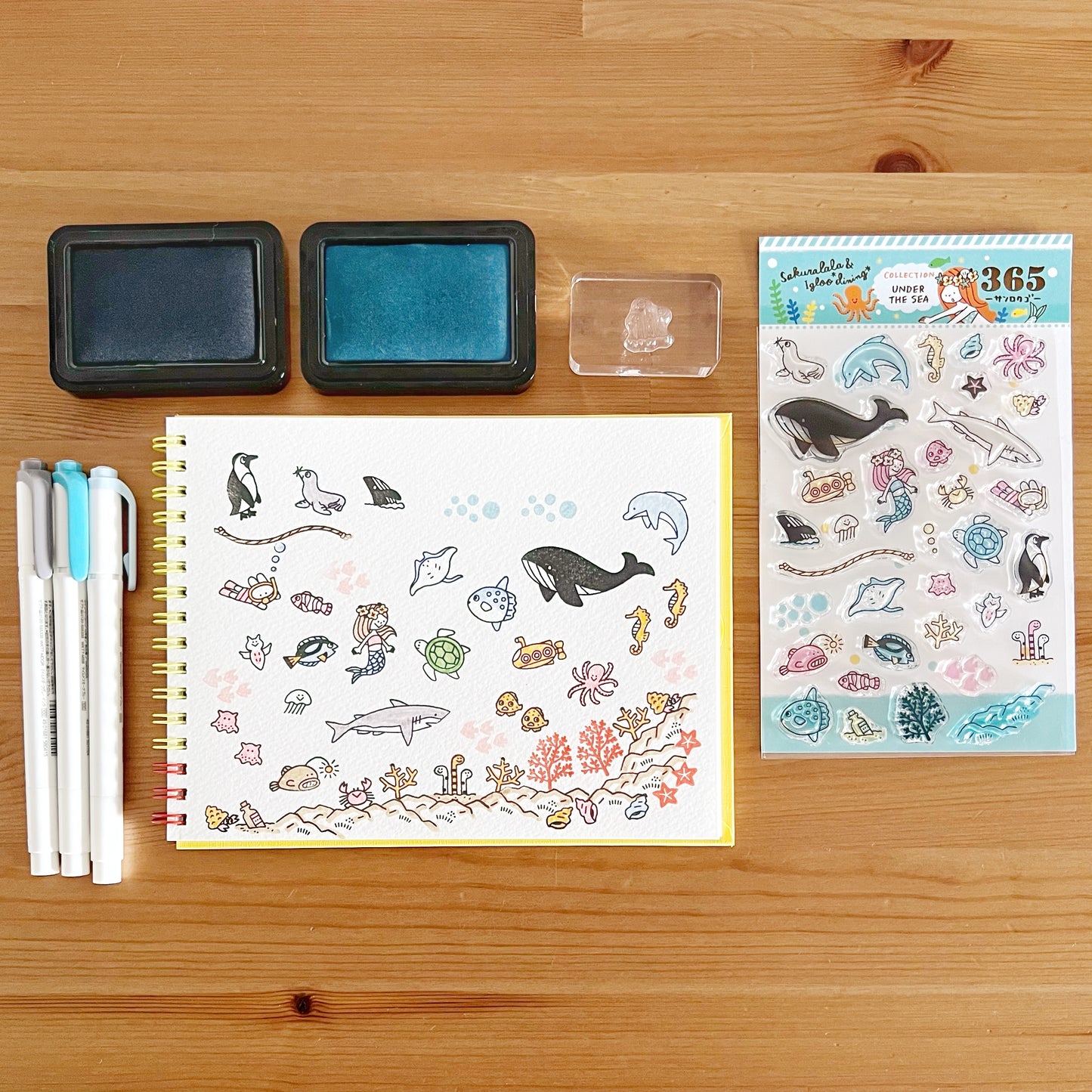 Igloo Dining 365 Clear Stamps - Under the Sea (4" x 6")