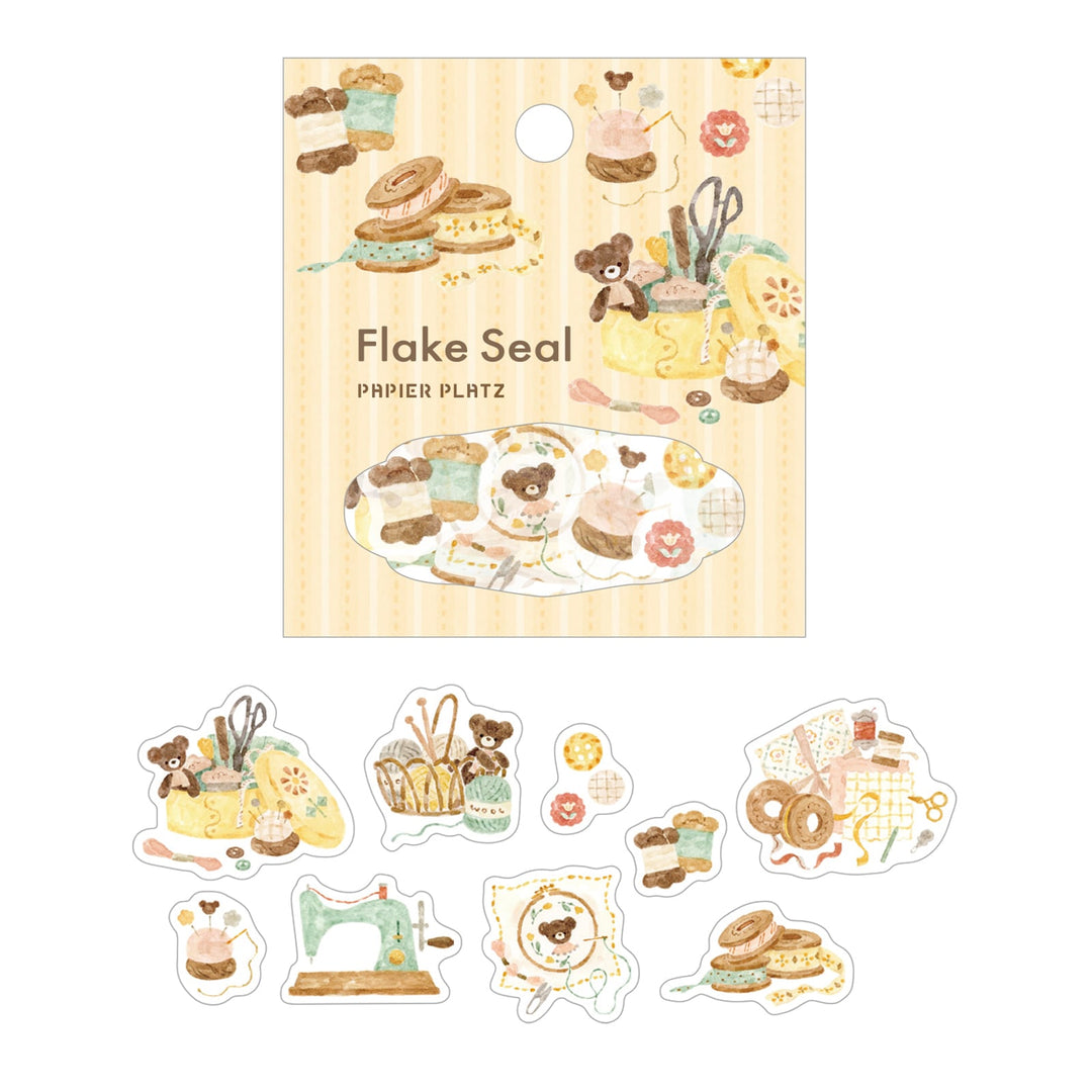 Nakauchi Waka Flake Stickers - Happy Time
