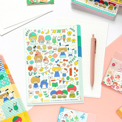 Limited Edition A5 Clear File - mizutama x Sanrio All Stars