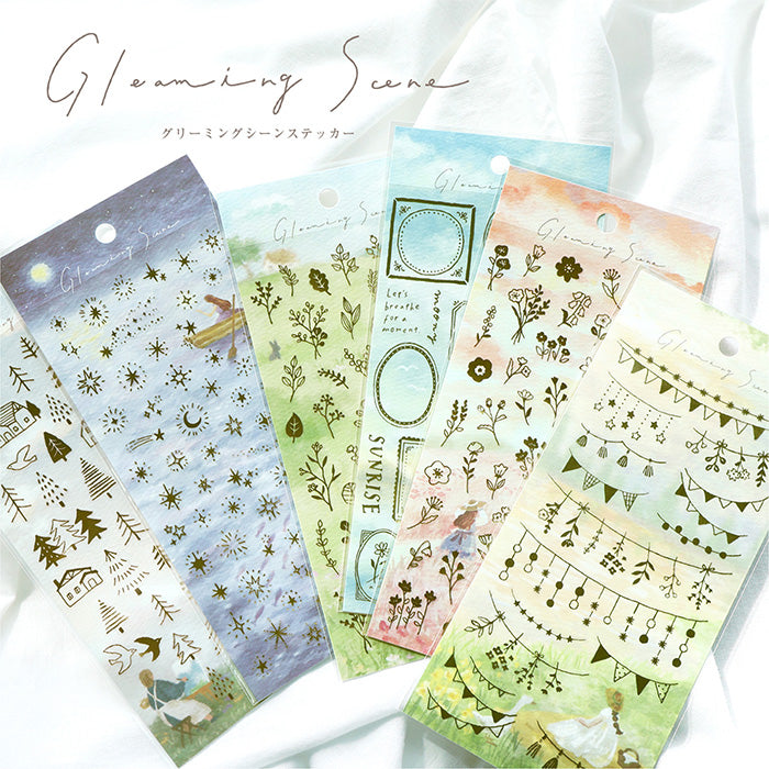 Gleaming Scene Stickers - Forest