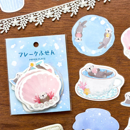 MILINA / Flake Sticky Note - Love Otter