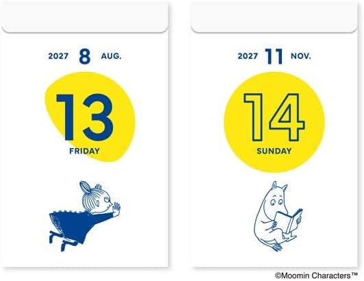 [2027] Moomin One-day-a-page Himekuri Calendar -Moon