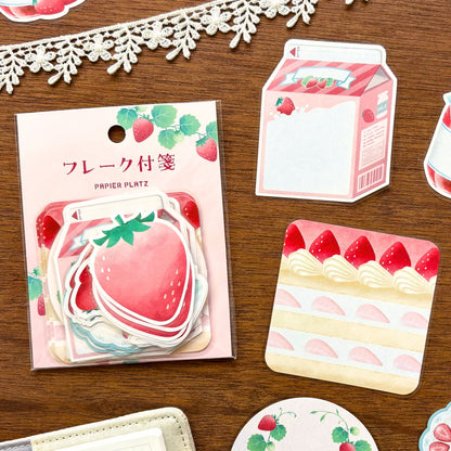 Natsunoka / Flake Sticky Note - Strawberry