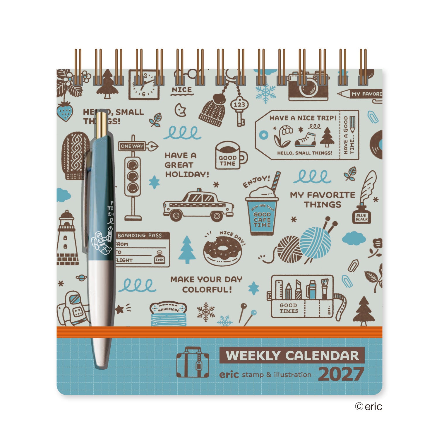 [2027] eric / Scribble Calendar – Desk Edition (with pen)
