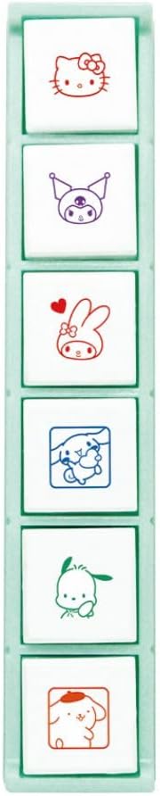 SANRIO Pochitto 6 Push-button Stamp - Characters