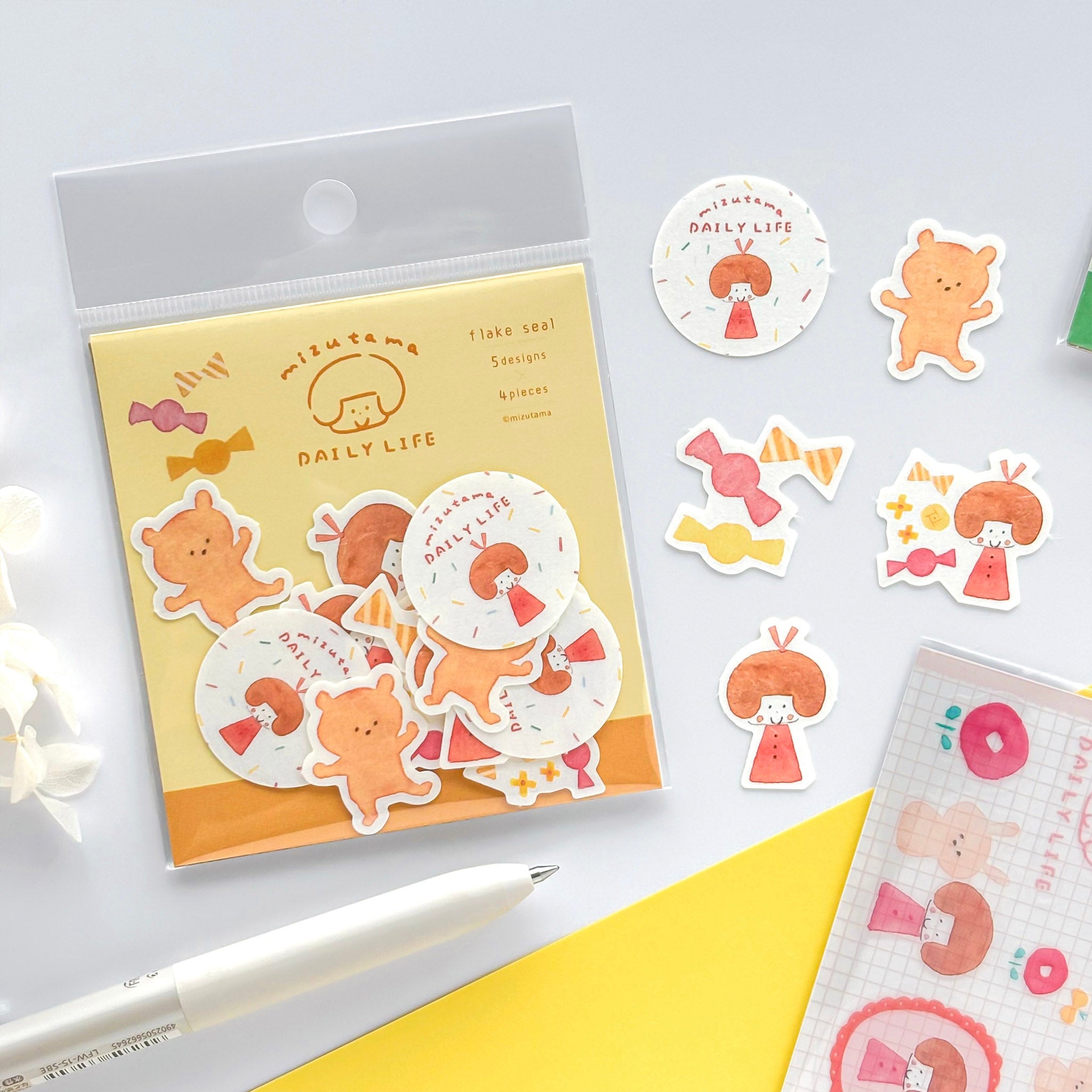 mizutama / Limited Edition / Flake Stickers - Sweet Candies