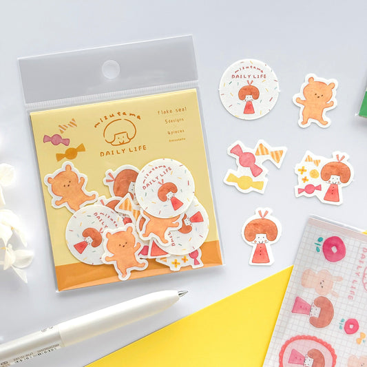 mizutama Limited Edition Flake Stickers - Sweet Candies