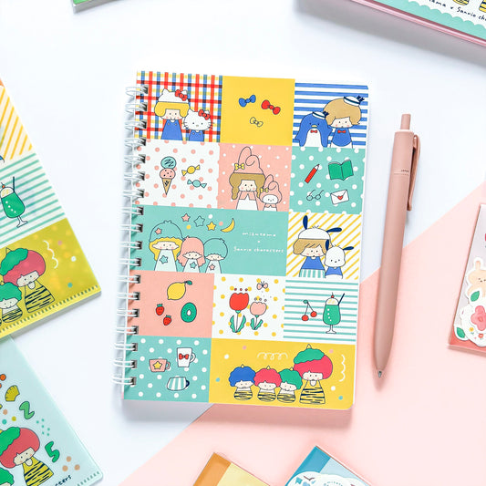Limited Edition Ring Notebook - mizutama x Sanrio Characters