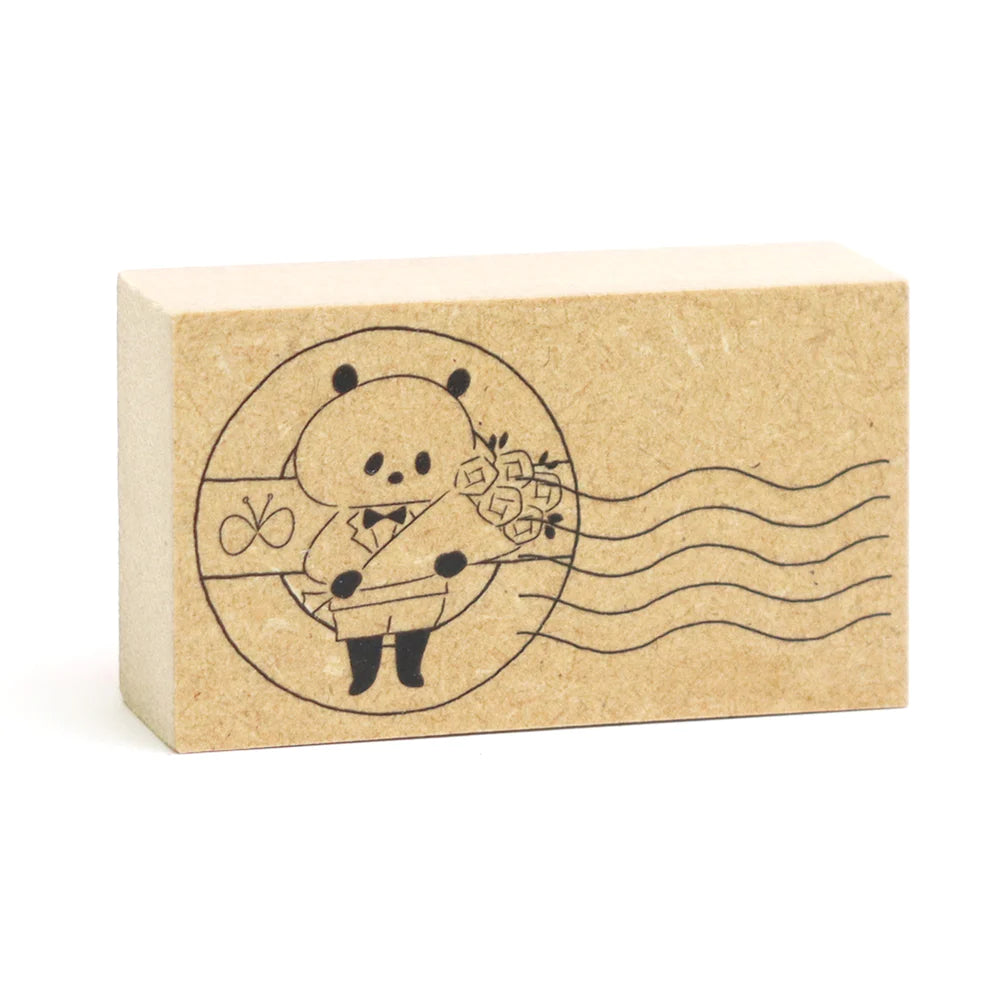 Rubber Stamp - Panda Postmark