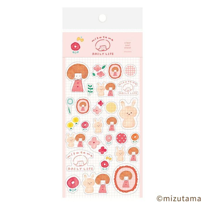 mizutama Limited Edition Stickers - Happy Flower Life