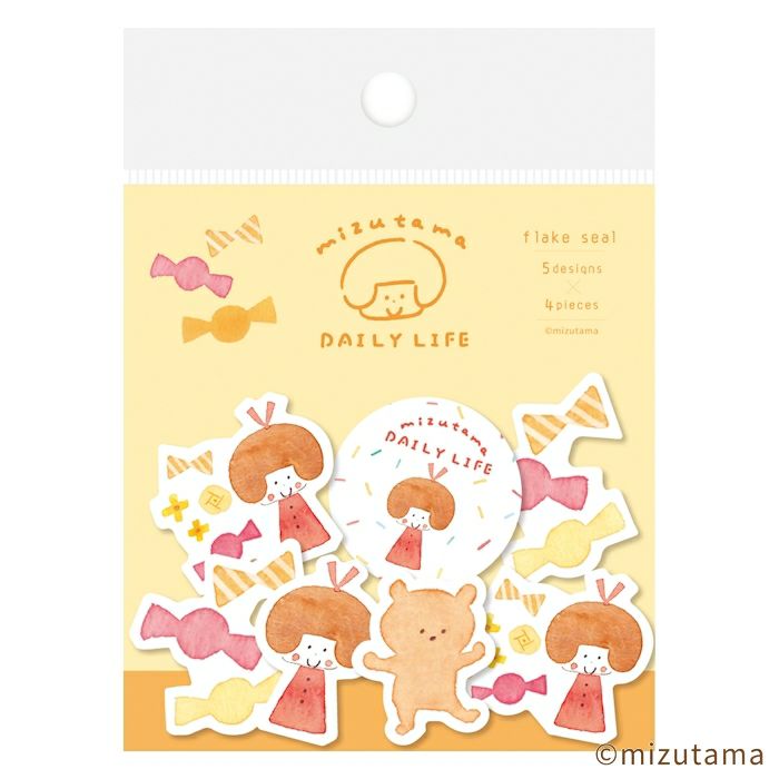 mizutama Limited Edition Flake Stickers - Sweet Candies