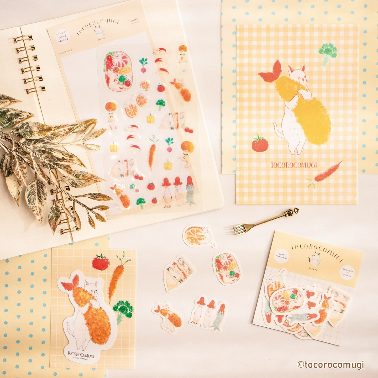 Tocorocomugi / Postcard - Picnic
