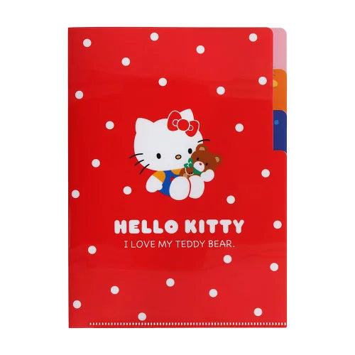 Hello Kitty 50th Anniversary A5 Clear File - Dot Kitty