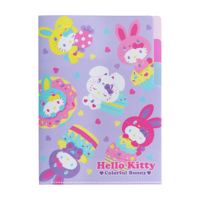 Hello Kitty 50th Anniversary A5 Clear File - Bunny Hello Kitty