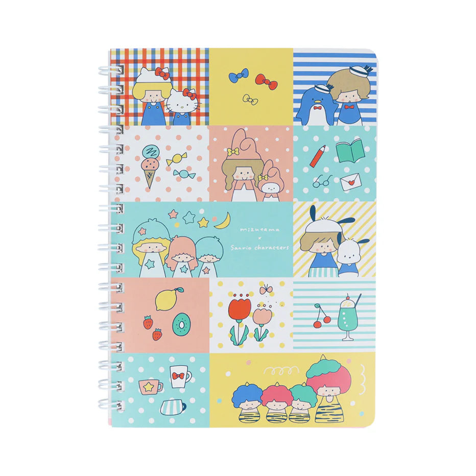 Limited Edition Ring Notebook - mizutama x Sanrio Characters