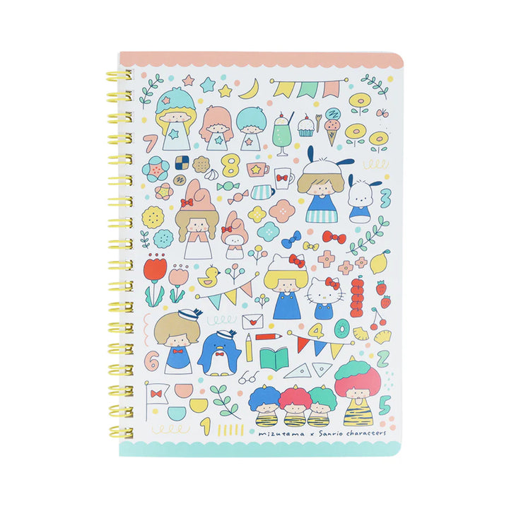 Limited Edition Ring Notebook - mizutama x Sanrio All Stars