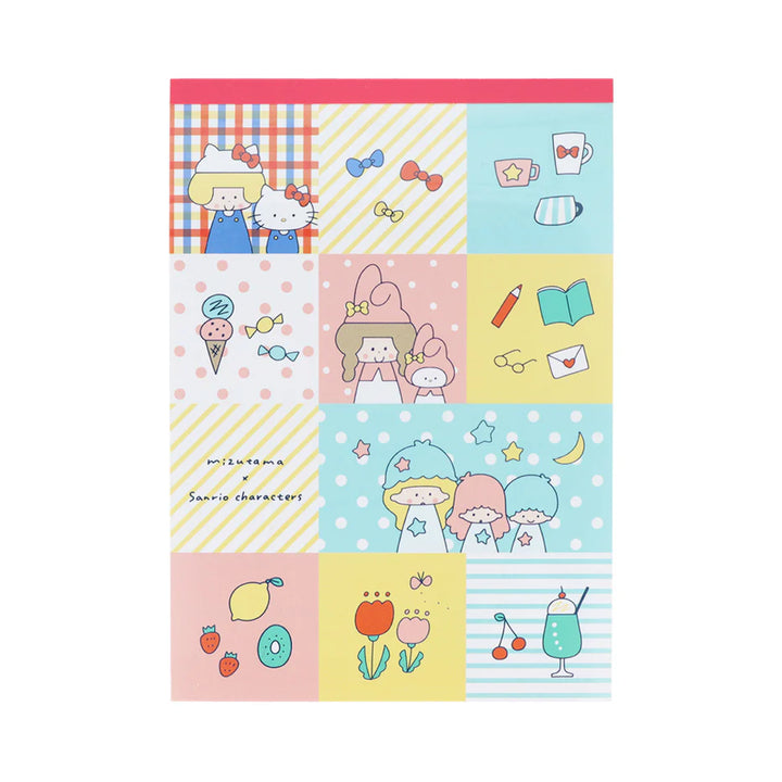 Limited Edition Memo Pad - mizutama x Sanrio Characters (A6)