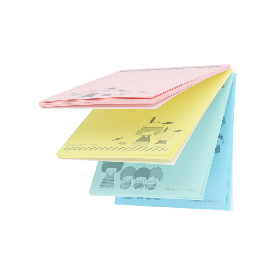 Limited Edition Sticky Notes - mizutama x Sanrio Characters