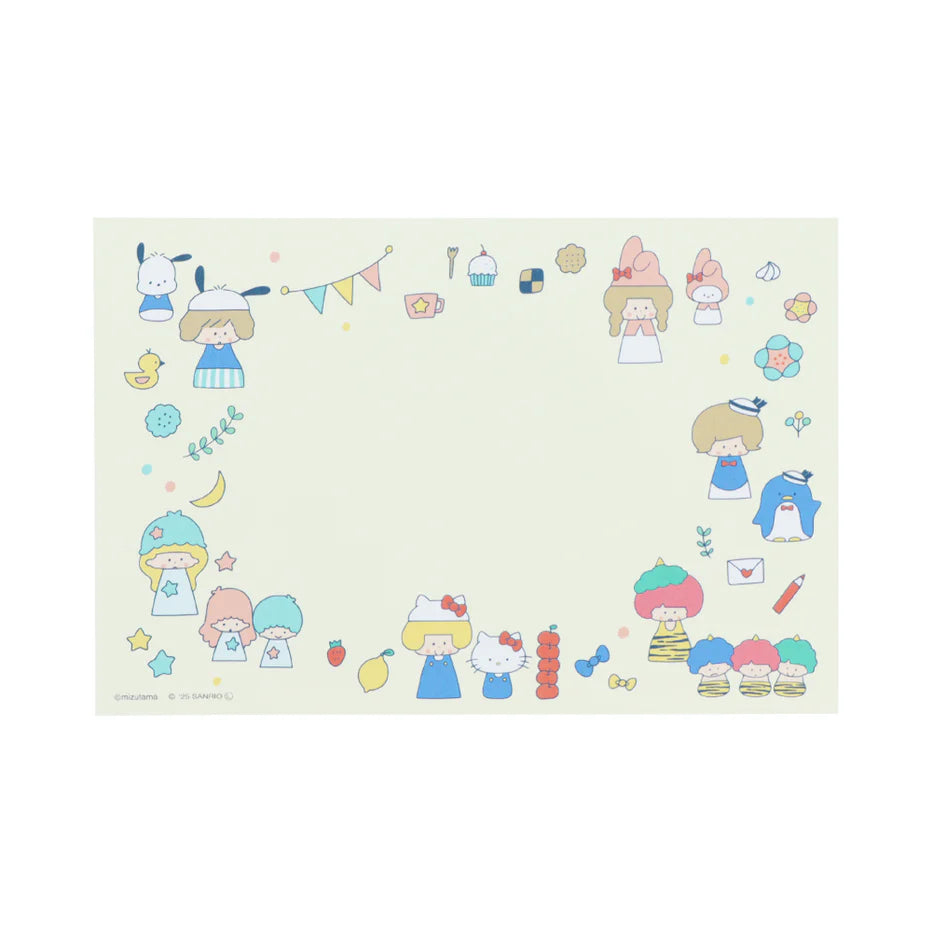 Limited Edition Mini Letter Set - mizutama x Sanrio All Stars