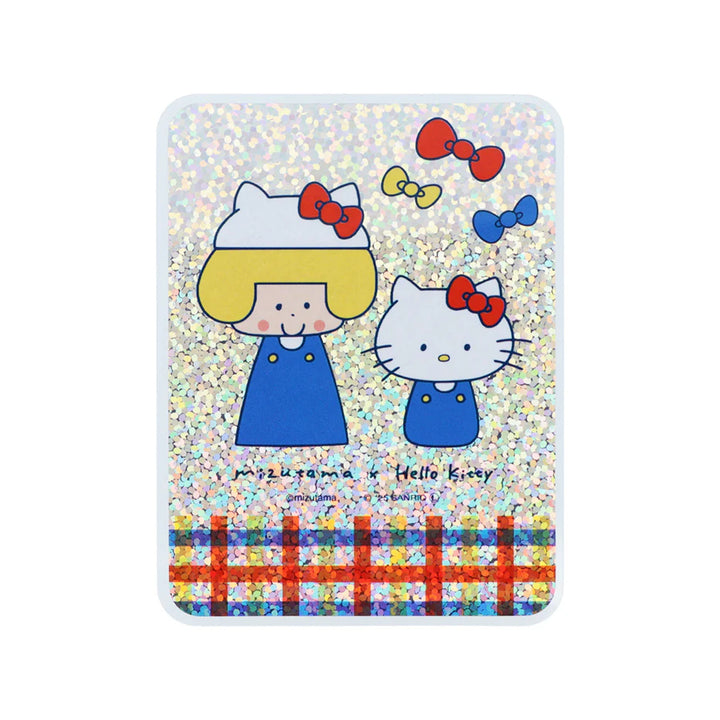 Limited Edition Vinyl Shiny Hologram Sticker - mizutama x Hello Kitty