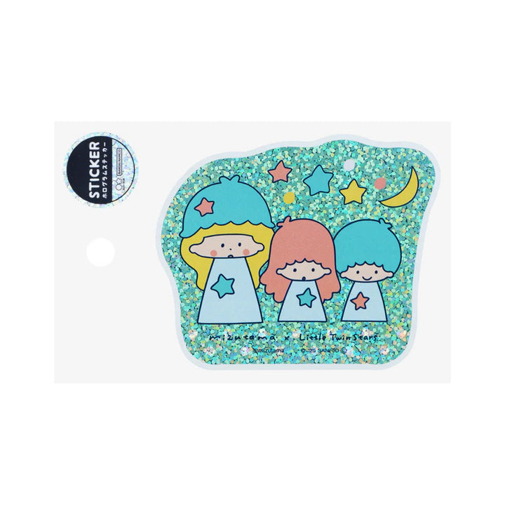 Limited Edition Vinyl Shiny Hologram Sticker - mizutama x Little Twin Stars