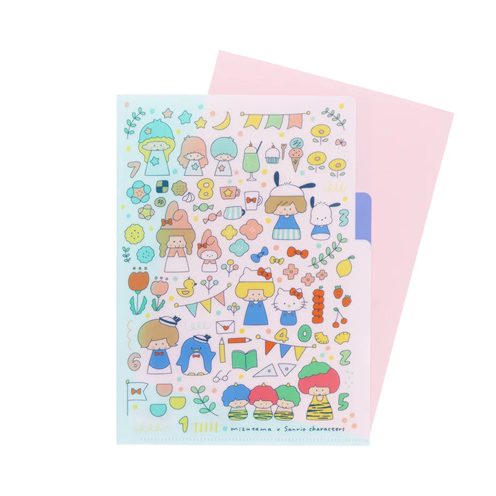 Limited Edition A5 Clear File - mizutama x Sanrio All Stars