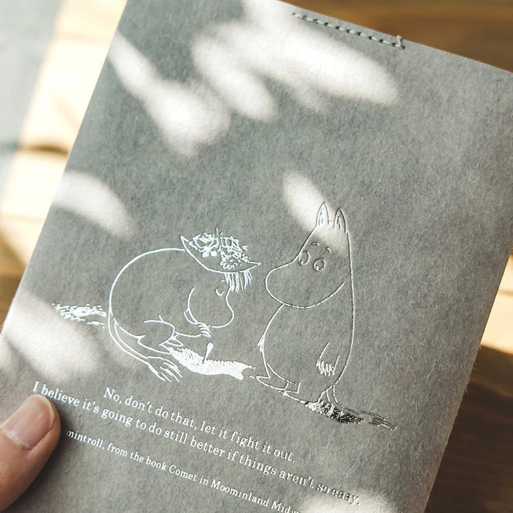 Limited Edition Stalogy Editor's Series 1/2 Year Notebook Set - Moomin Gray Cover (A6)