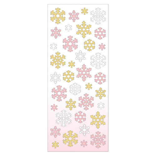 Winter Limited Stickers - Snow Flakes Pink