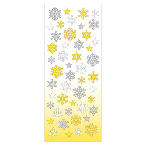Winter Limited Stickers - Snow Flakes Yellow
