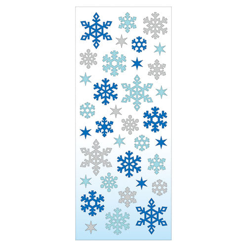 Winter Limited Stickers - Snow Flakes Blue