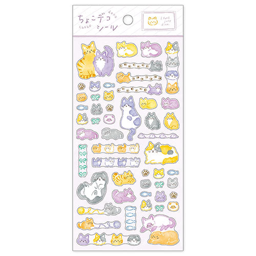 Mind Wave / Choko-deco Stickers - Cat Friends