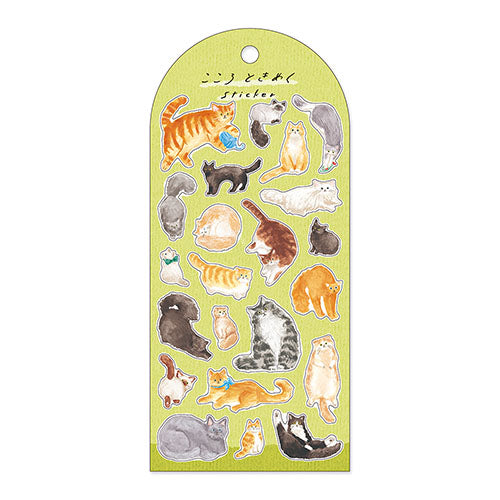 Mind Wave / Kokoro Tokimeku Stickers - Happy Cats