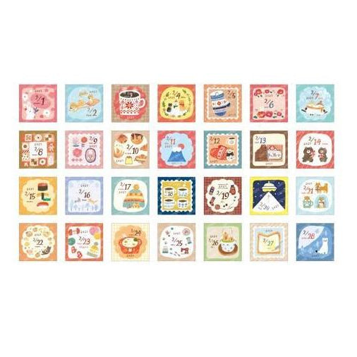 [2027] Furukawa Paper / Mini Square Himekuri Calendar - Designs