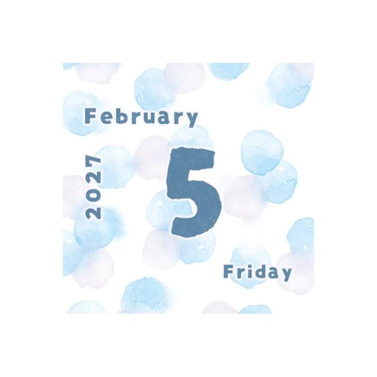 [2027] Furukawa Paper / Mini Square Himekuri Calendar - Patterns