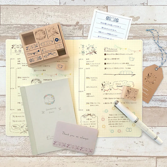 Rubber Stamp Set - Long-tailed Tit