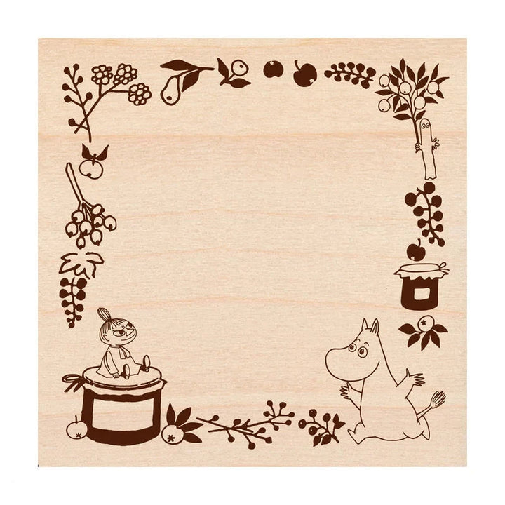 Moomin Square Rubber Stamp - Happy Friends