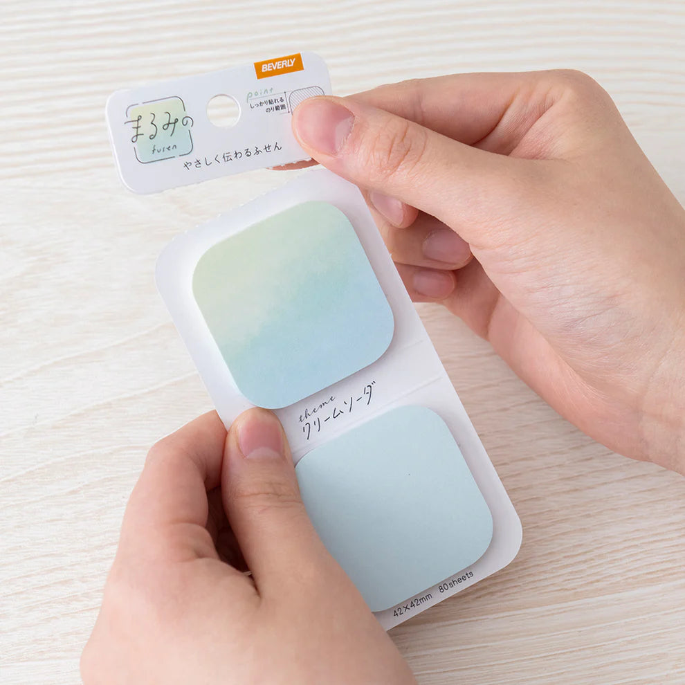 Round Corner Sticky Notes - Cream Soda