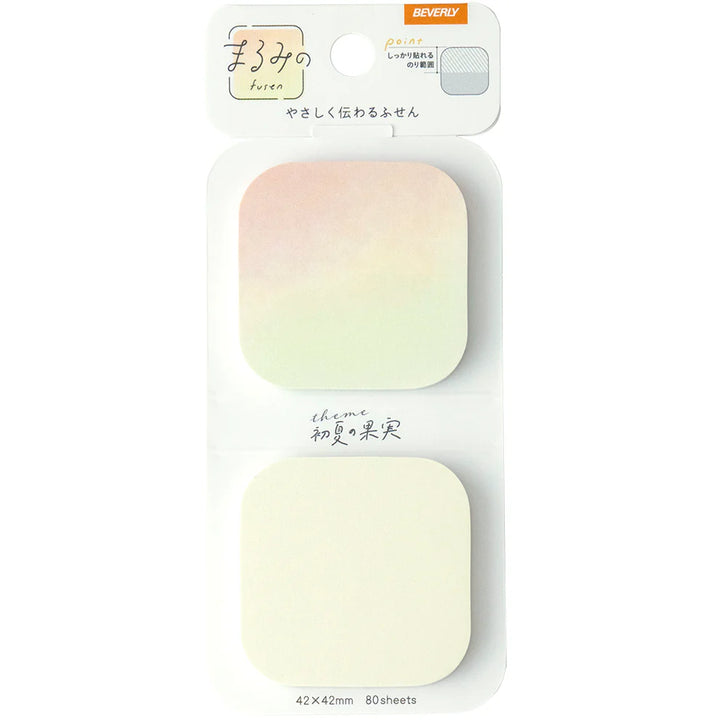 Round Corner Sticky Notes - Summer Fruits