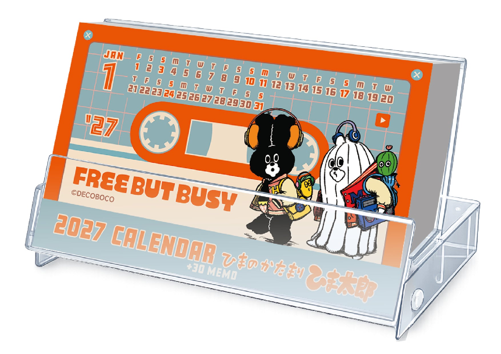 [2027] Himataro / Cassette Tape Style Monthly Calendar