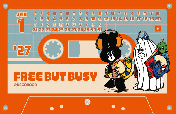 [2027] Himataro / Cassette Tape Style Monthly Calendar