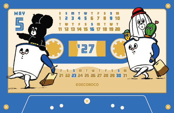 [2027] Himataro / Cassette Tape Style Monthly Calendar