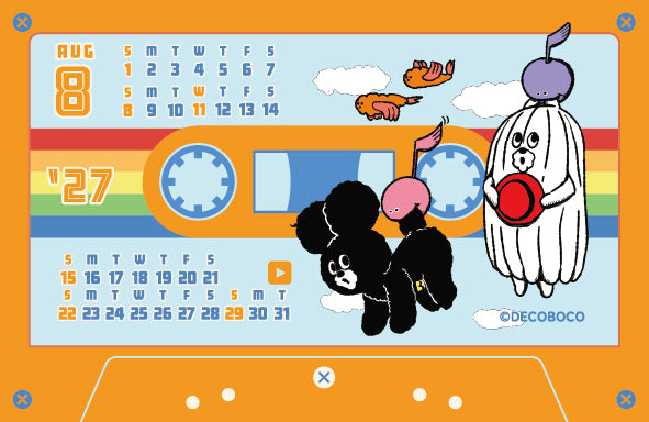[2027] Himataro / Cassette Tape Style Monthly Calendar