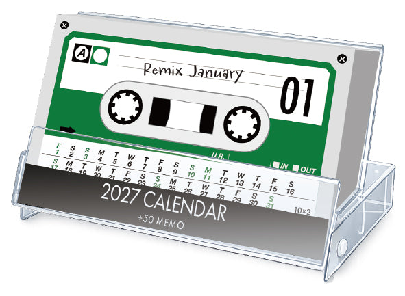 [2027] Cassette Tape Style Monthly Calendar
