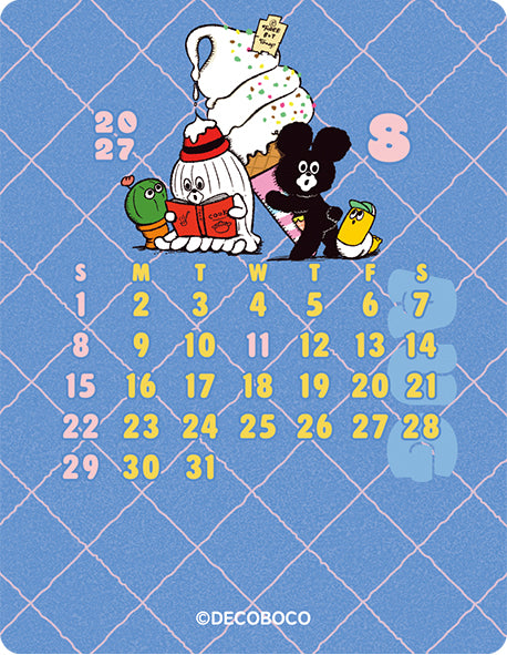 [2027] Himataro / Mini Monthly Wood Clip Calendar